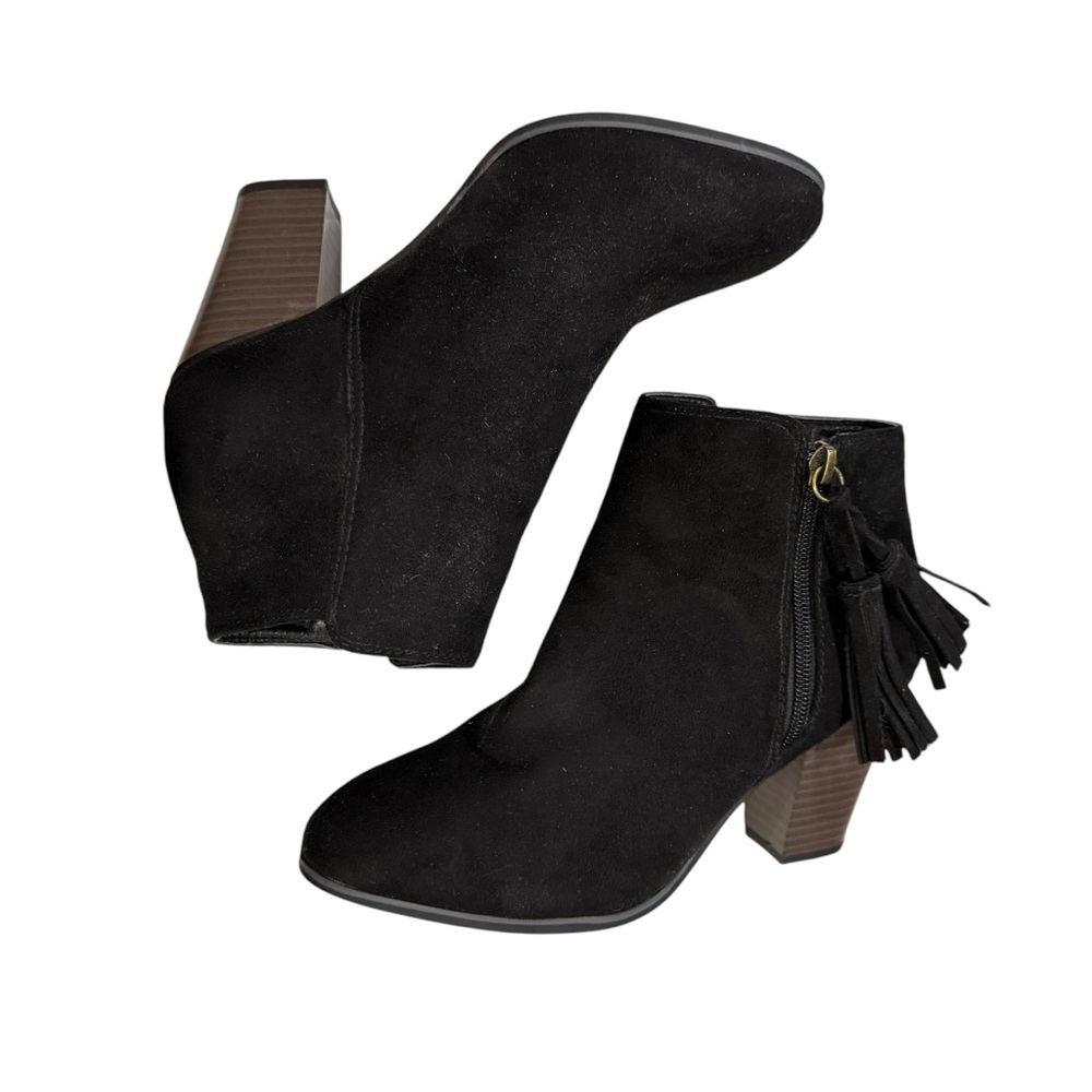 Maurice’s Black Suede Ankle Boots 7 EUC - Picture 6 of 10